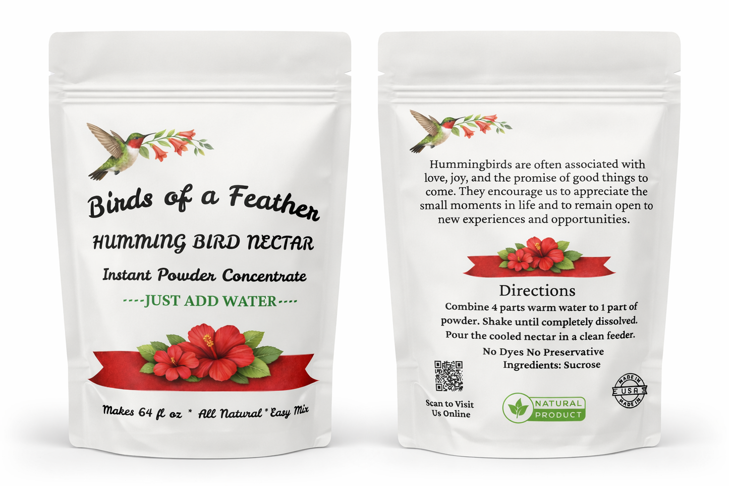 Birds of a Feather Hummin Bird Nectar